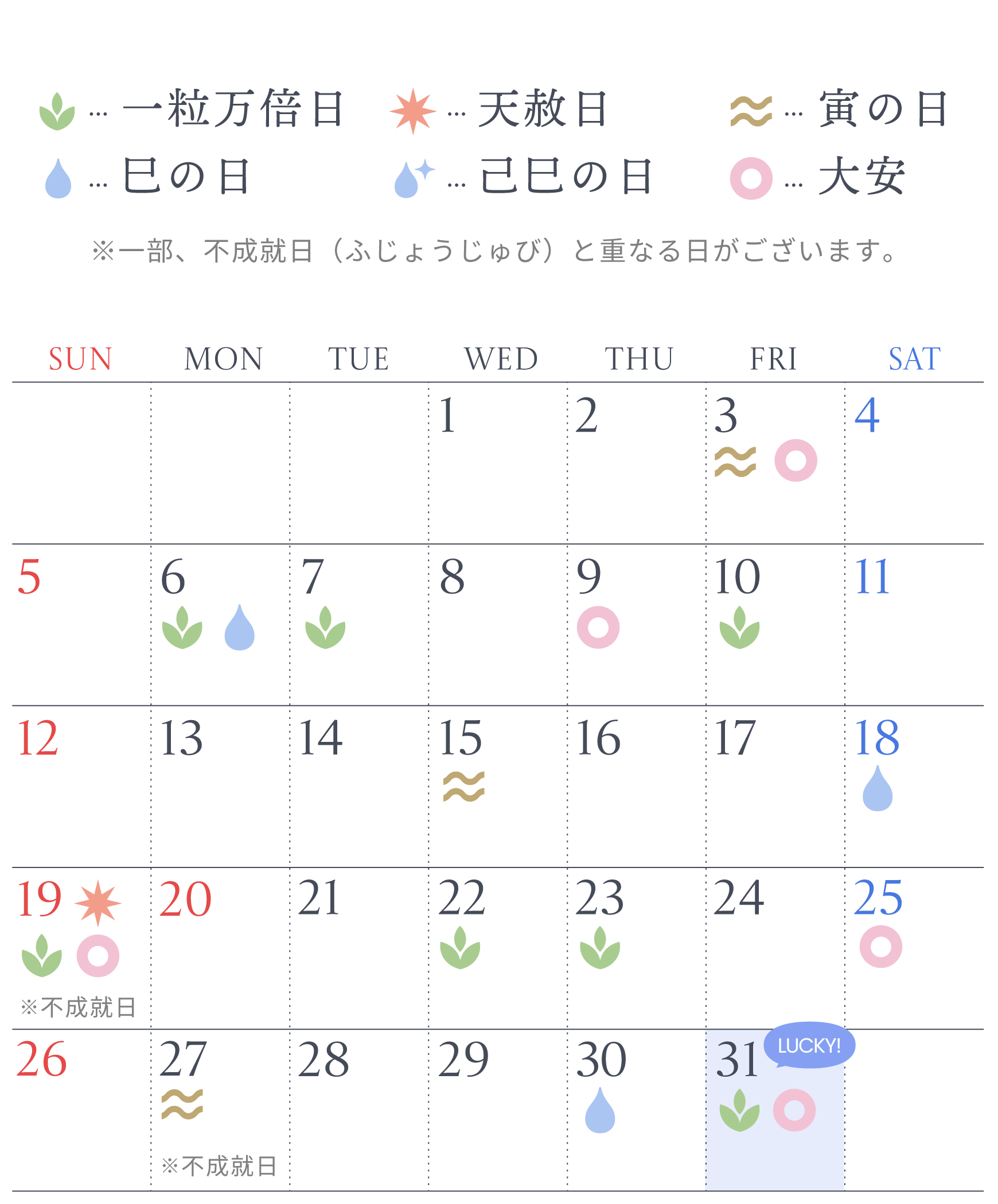 おすすめは7月31日（金）