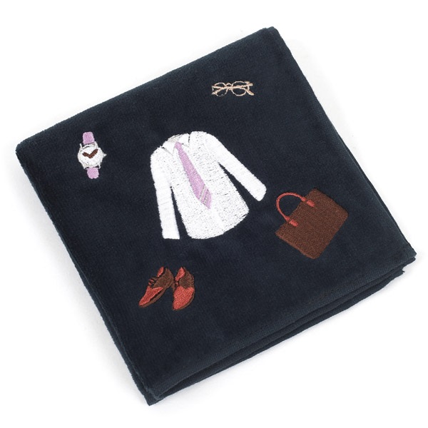 タオルハンカチ(ダークブルー)