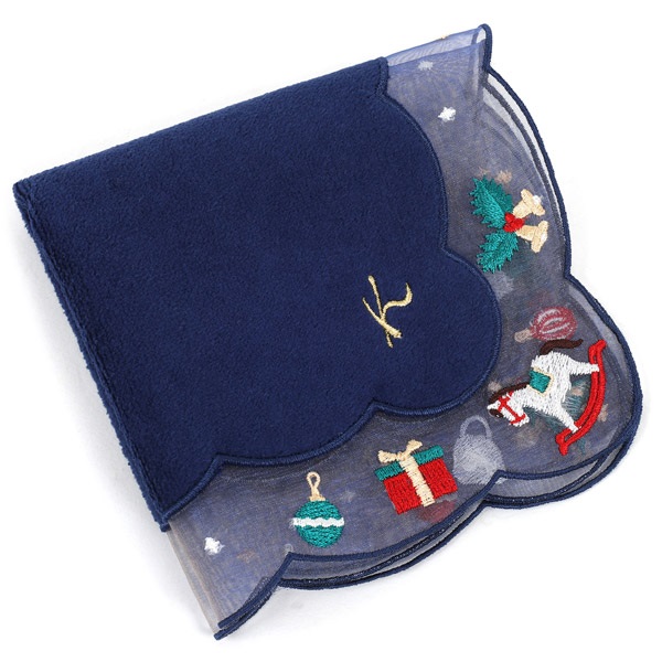 タオルハンカチ(ダークブルー)