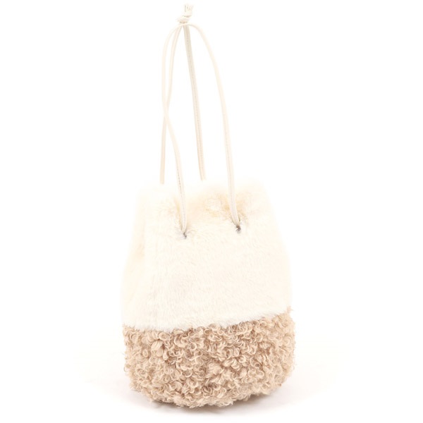 ２ｗａｙセミショルダーバッグ(アイボリー／ベージュ)