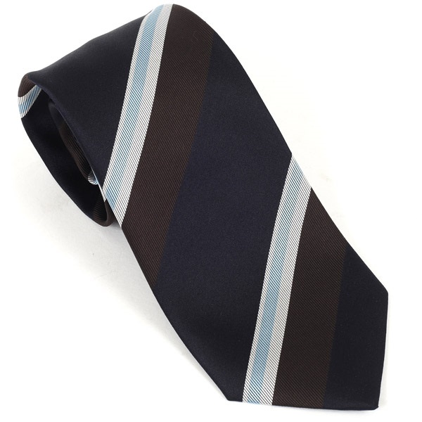 ネクタイ《オルタネイトストライプ》(ダークブルー)