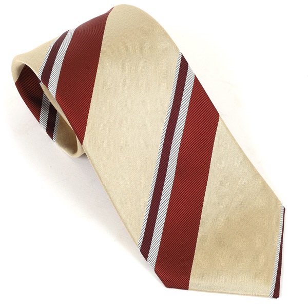 ネクタイ《オルタネイトストライプ》(ベージュ)