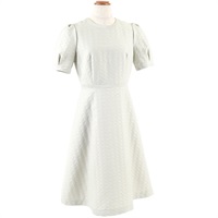 オリジナルジャガードワンピース(ベージュ-S(36))