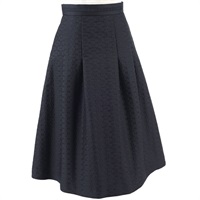 オリジナルジャガードタックスカート(ダークブルー-S(36))