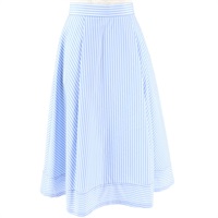 ドビーストライプタックスカート(アイスブルー-S(36))