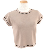 配色ニットプルオーバー