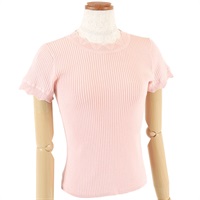 フリルリブニットプルオーバー