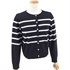 ボーダーニットカーディガン(ダークブルー-M(38))