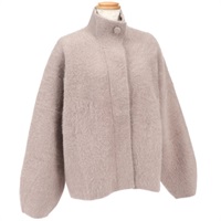 フォックスカシミアスタンドカラーショートコート
