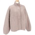 フォックスカシミアスタンドカラーショートコート(サンドベージュ-M(38))