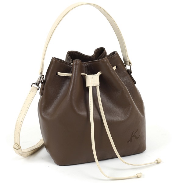 ２ｗａｙハンドバッグ(ココア／アイボリー)