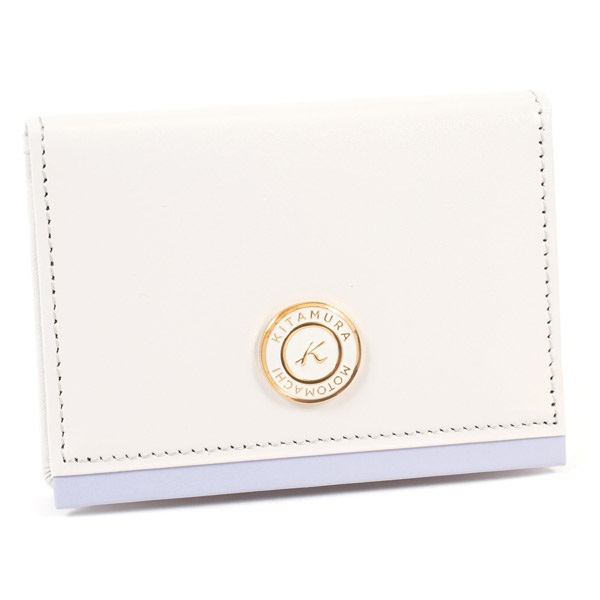 パスケース(ライトグレー／ラベンダー)