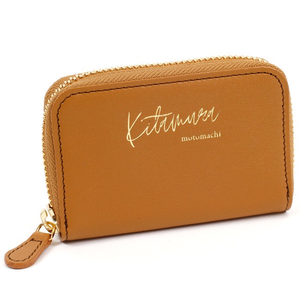 【未使用】箱付き　キタムラ本革がま口コインケース　ピンク系 新品】Kitamura キタムラ コインケース小銭入れ がま口 ピンク系