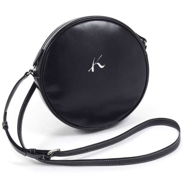 ショルダーバッグ(ダークブルー／ホワイトステッチ)