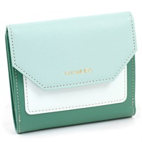 二折財布(グリーン／ライトグリーン)