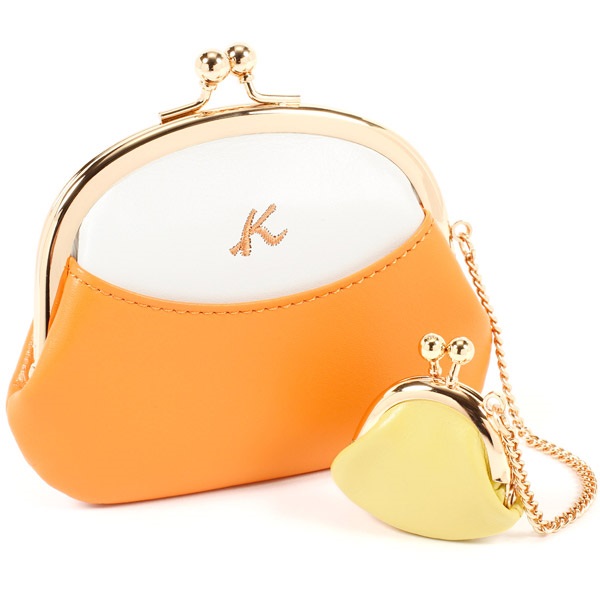 小銭入れ(オレンジ／コンビ)