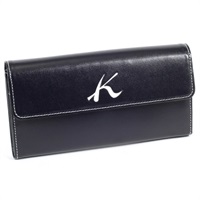 長財布(ダークブルー／ホワイト)