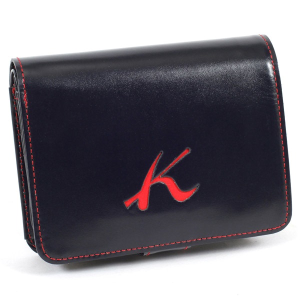 二折財布(ダークブルー／レッド)