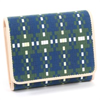 二折財布(グリーン／コンビ)