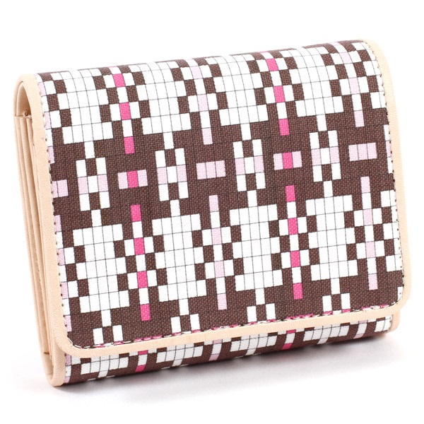 二折財布(チョコ／コンビ)