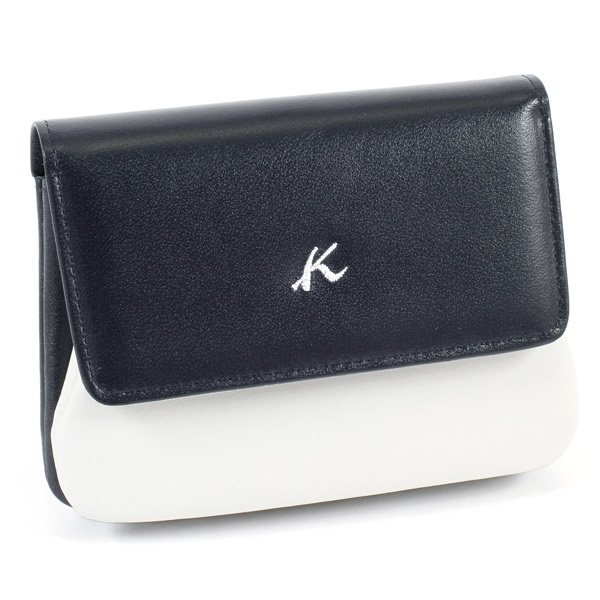 二折財布(ダークブルー／ホワイト)