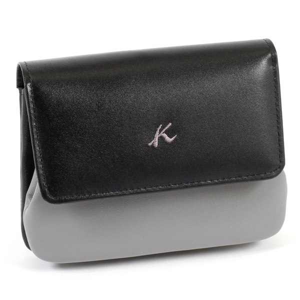 二折財布(ブラック／グレー)