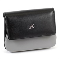 二折財布(ブラック／グレー)