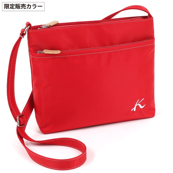 ショルダーバッグ(レッド／ホワイトステッチ【WEB限定色】)