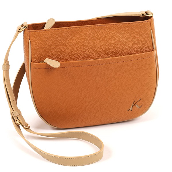 ほぼ新品 ■ kitamura キタムラ ショルダーバッグ ブラウン 美品】キタムラ ショルダーバッグ 2way レザー シボ革 ライト