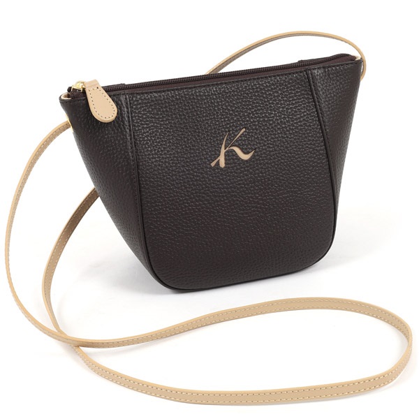 ショルダーバッグ(チョコ／ベージュ)