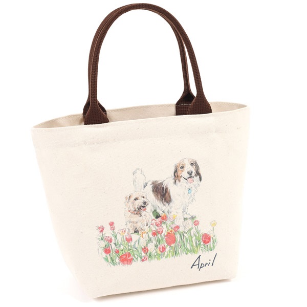 トートバッグ(アイボリー／チョコ)