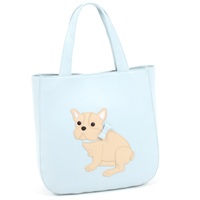 セミショルダーバッグ（フレンチブル）(アイスブルー／ベージュ)