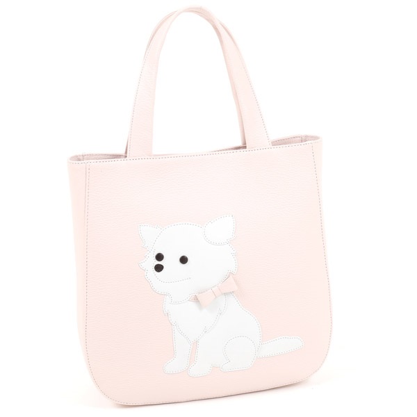 セミショルダーバッグ（チワワ）(ピンク／ホワイト)