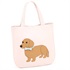 セミショルダーバッグ（ダックスフンド）(ピンク／キャメル)