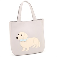 セミショルダーバッグ（ダックスフンド）(ライトグレー／ベージュ【入荷予定日：2月15日】)