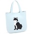 セミショルダーバッグ（柴犬）(アイスブルー／ブラック)