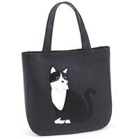 セミショルダーバッグ（ネコ）(ダークブルー／ブラック【入荷予定日：1月25日】)