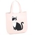 セミショルダーバッグ（ネコ）(ピンク／ブラック)
