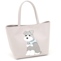 ハンドバッグ（ミニチュア・シュナウザー）(ライトグレー／グレー【入荷予定日：1月25日】)