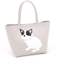 ハンドバッグ（フレンチブル）(ライトグレー／ブラック)