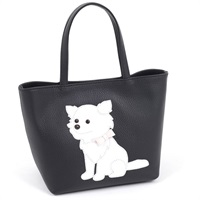 ハンドバッグ（チワワ）(ダークブルー／ホワイト)