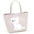ハンドバッグ（チワワ）(ライトグレー／ホワイト)