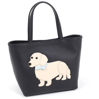 ハンドバッグ（ダックスフンド）(ダークブルー／ベージュ)