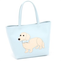 ハンドバッグ（ダックスフンド）(アイスブルー／ベージュ)