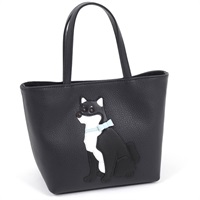ハンドバッグ（柴犬）(ダークブルー／ブラック)