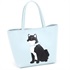 ハンドバッグ（柴犬）(アイスブルー／ブラック)