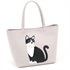 ハンドバッグ（ネコ）(ライトグレー／ブラック【入荷予定日：1月25日】)
