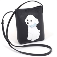 ショルダーバッグ（トイプードル）(ダークブルー／ホワイト)