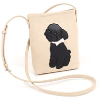ショルダーバッグ（トイプードル）(ライトベージュ／ブラック)