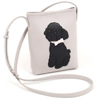 ショルダーバッグ（トイプードル）(ライトグレー／ブラック)